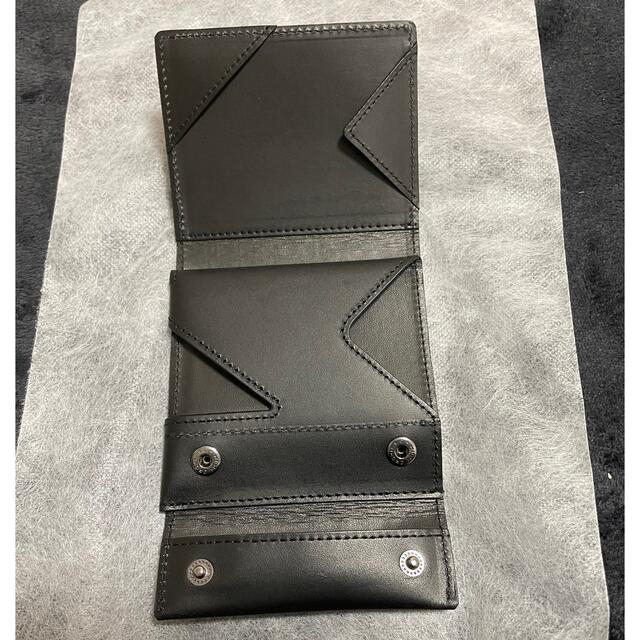 【アブラサス】薄い財布（ブッテーロレザー黒） メンズのファッション小物(折り財布)の商品写真