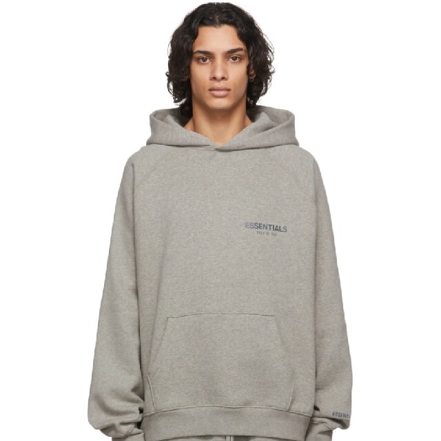 Mサイズ FEAR OF GOD ESSENTIALS パーカー ヘザーグレー