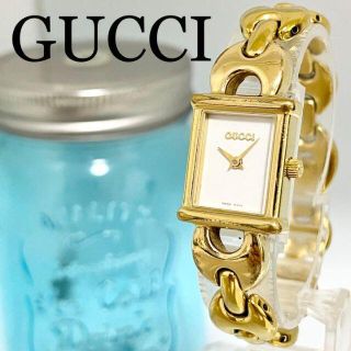 Gucci - 128 グッチ時計 レディース腕時計 ゴールド ブレスレット