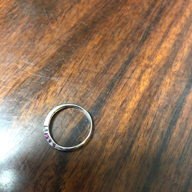 プラチナ　ダイヤ　ルビー　リング レディースのアクセサリー(リング(指輪))の商品写真