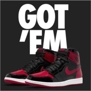 ナイキ(NIKE)のNIKE AIR JORDAN1 NIKE レトロ HIGH パテント ブレッド(スニーカー)