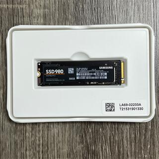 サムスン(SAMSUNG)の最終価格 新品未使用SAMSUNG 500GB SSD 980 NVMe M.2(PCパーツ)