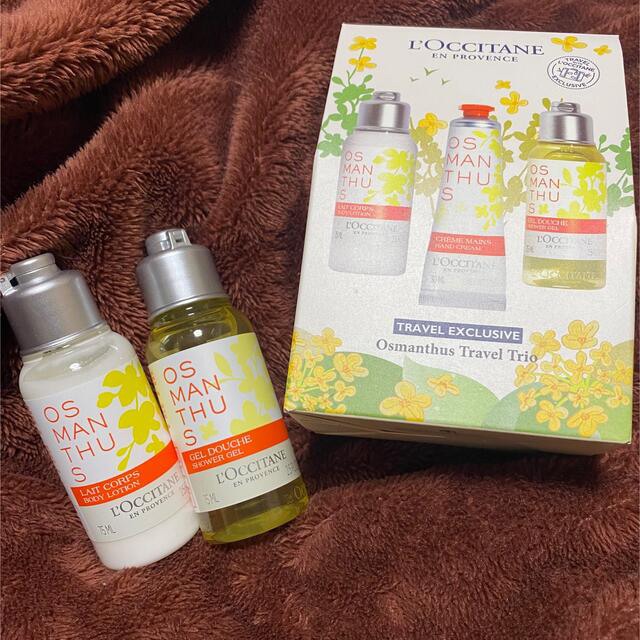 L'OCCITANE(ロクシタン)のロクシタン　ボディミルク&シャワージェルset   オスマンサス　金木犀 コスメ/美容のボディケア(ボディクリーム)の商品写真