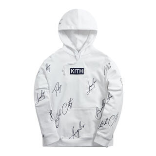 シュプリーム(Supreme)の【新品、未使用、タグ付】Kith City Script Hoodie ホワイト(パーカー)