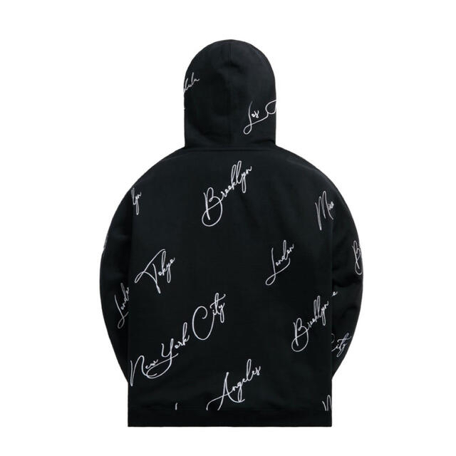 【新品、未使用、タグ付】Kith City Script Hoodie ブラック