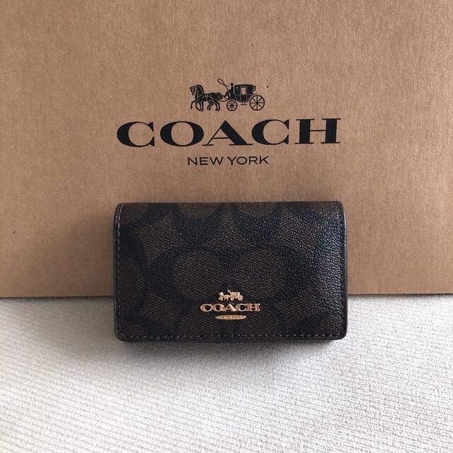 新品★COACH コーチ レザー ブラウンレッド 5連キーケース キーリング付き 新品★COACH コーチ レザー ブラウンレッド 5連キーケース キーリング付き