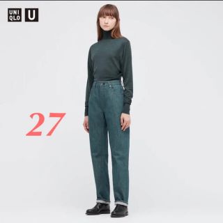 ユニクロ(UNIQLO)のユニクロ U レギュラーフィット ストレートハイライズジーンズ デニム 27(デニム/ジーンズ)