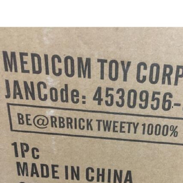 MEDICOM TOY(メディコムトイ)のBE＠RBRICK TWEETY 1000％ エンタメ/ホビーのおもちゃ/ぬいぐるみ(キャラクターグッズ)の商品写真