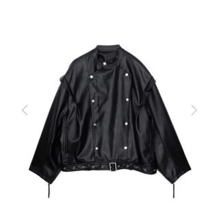 アメリヴィンテージ(Ameri VINTAGE)のAmeri Vintage  RETRO FAKE LEATHER JACKET(ライダースジャケット)