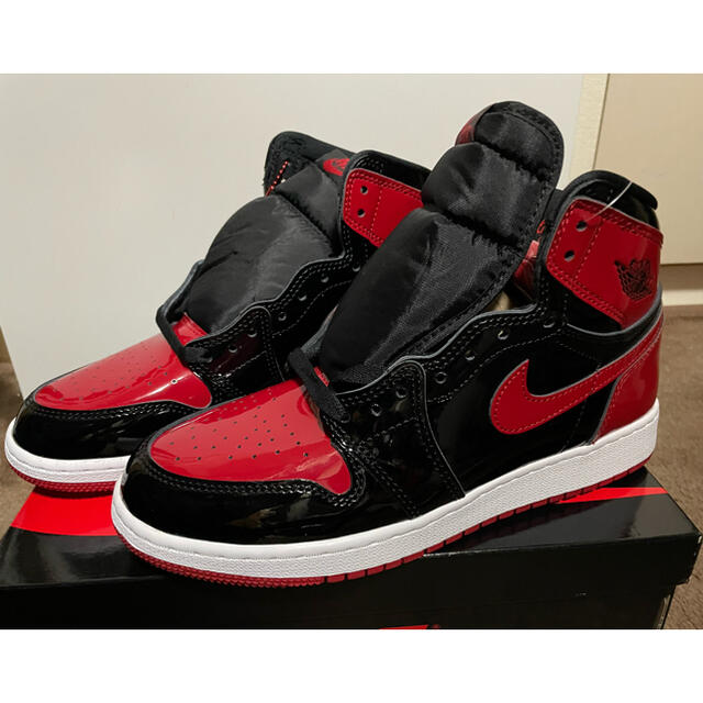 【23.5cm】Nike GS AJ 1 High OG Patent Bred