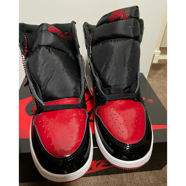 Nike GS Air Jordan 1 High OG Patent Bred 2