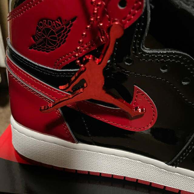 Nike GS Air Jordan 1 High OG Patent Bred 3