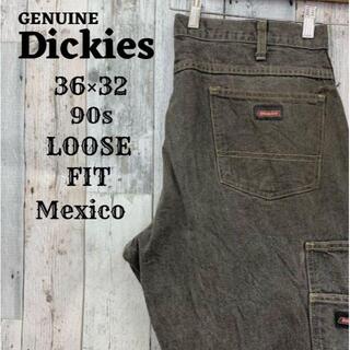 ディッキーズ(Dickies)の90sディッキーズ36×32ペインターパンツジーンズブラックダークカラーメキシコ(ペインターパンツ)