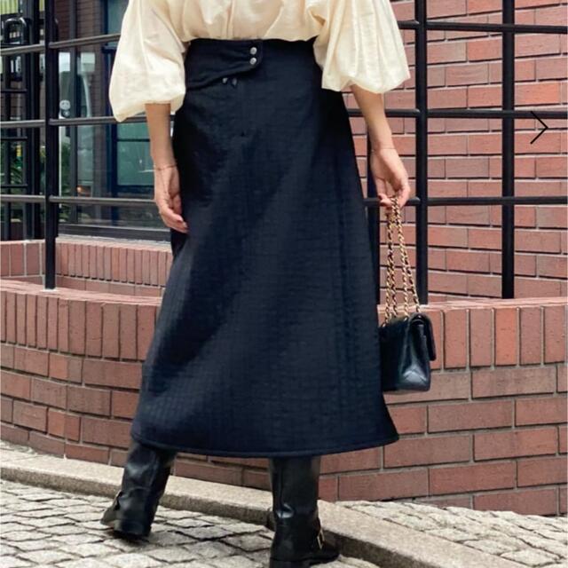 VERMEIL par iena キルティング風デザインラップ　スカート