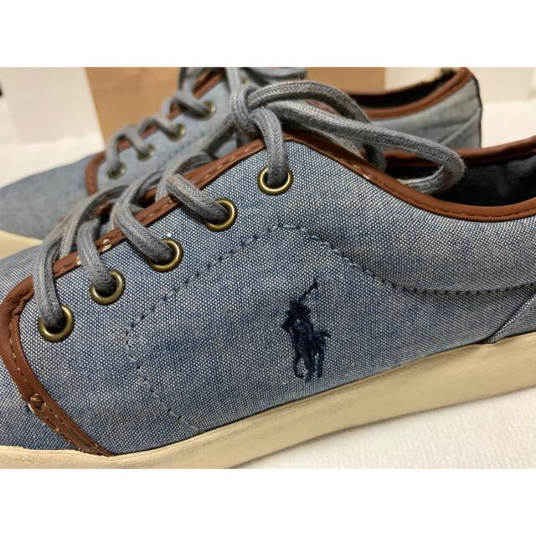 POLO RALPH LAUREN(ポロラルフローレン)のポロラルフローレンデニムレディーススニーカー、中古 レディースの靴/シューズ(スニーカー)の商品写真