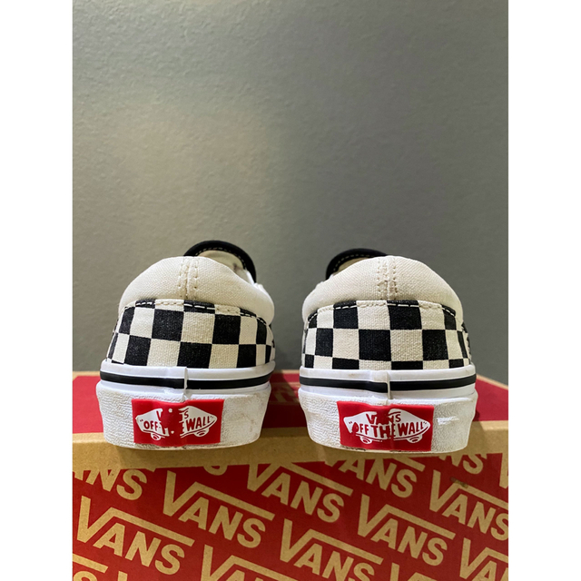 VANS(ヴァンズ)のVANS バンズ チェッカーフラッグ キッズ kids 中古 美品 19㎝ キッズ/ベビー/マタニティのキッズ靴/シューズ(15cm~)(スニーカー)の商品写真