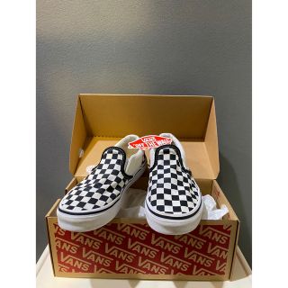 ヴァンズ(VANS)のVANS バンズ チェッカーフラッグ キッズ kids 中古 美品 19㎝(スニーカー)