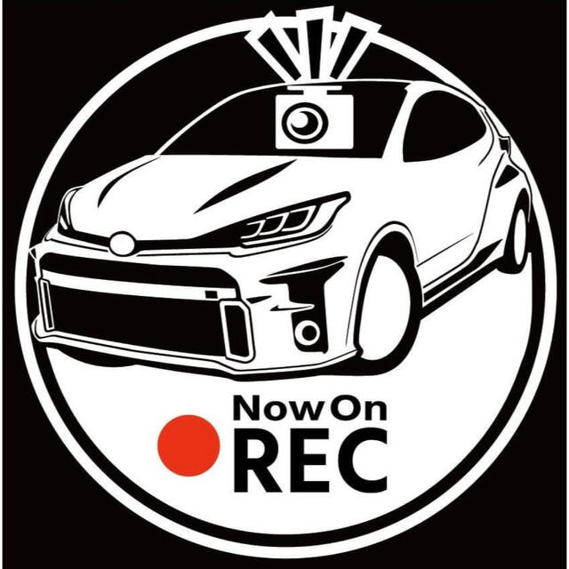 トヨタ grヤリス grmn ドライブレコーダー ドラレコ ステッカー 車種変可 自動車/バイクの自動車(車外アクセサリ)の商品写真
