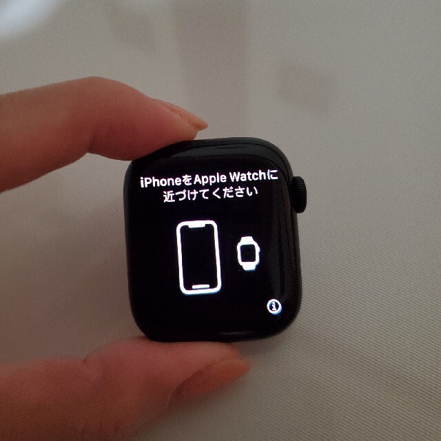 Apple Watch(アップルウォッチ)の週末限定値下げ！新品未使用　アップルウォッチ7 　ブラック レディースのファッション小物(腕時計)の商品写真