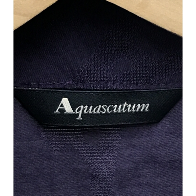 AQUA SCUTUM(アクアスキュータム)のアクアスキュータム リボン付き長袖シャツ ブラウス パープル レディース 10 レディースのトップス(シャツ/ブラウス(長袖/七分))の商品写真
