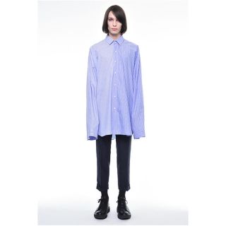 ドレスドアンドレスド(DRESSEDUNDRESSED)の【最安値】DRESSEDUNDRESSED ストライプ オーバーサイズ シャツ(シャツ)