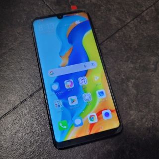 ファーウェイ(HUAWEI)のHUAWEI P30 lite ミッドナイトブラック SIMフリー版(スマートフォン本体)