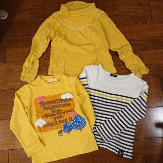 ベベ(BeBe)のカットソー 110cm・120cm 3枚セット(Tシャツ/カットソー)