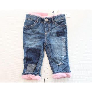 ベビーギャップ(babyGAP)の新品【Gap ギャップ】80cm ピンク切替あったかパンツ(パンツ)