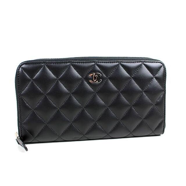 激安 CHANEL - シャネル ラウンドファスナー長財布 極美品 マトラッセ