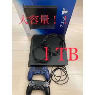 プレイステーション4(PlayStation4)の 【美品大容量！１Ｔ】　PS4 プレステ4 本体　1Ｔ(家庭用ゲーム機本体)