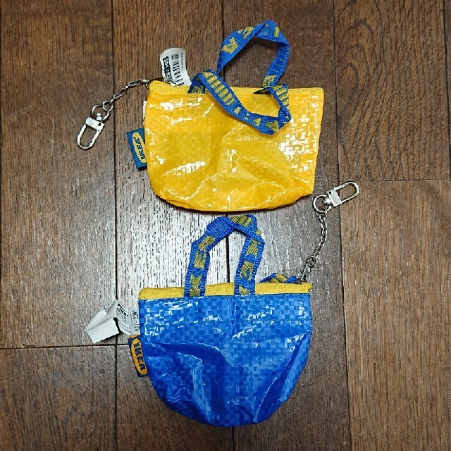 IKEA クノーリグ バッグS 青黃2個セット