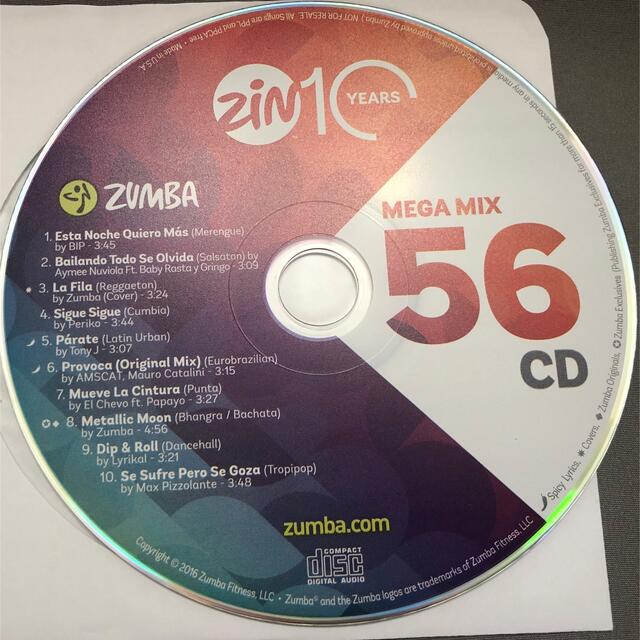 超希少　ZUMBA　ズンバ　MEGAMIX3　メガミックス3　CD