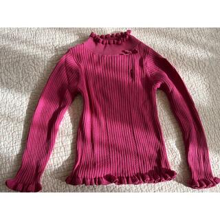 クミキョク(kumikyoku（組曲）)の組曲　110㎝　女の子　ピンク　ハイネック　セーター(Tシャツ/カットソー)