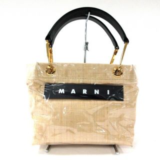 マルニ(Marni)のMARNI(マルニ) トートバッグ ベージュ×黒(トートバッグ)