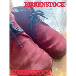 ビルケンシュトック(BIRKENSTOCK)の【レア品】BIRKENSTOCK ワインレッド スウェード モカシン(ブーツ)