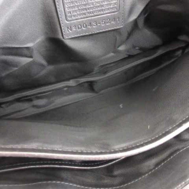 COACH(コーチ)のコーチ 5241 オールレザー ブリーフケース 書類カバン フラップ 黒  メンズのバッグ(ビジネスバッグ)の商品写真