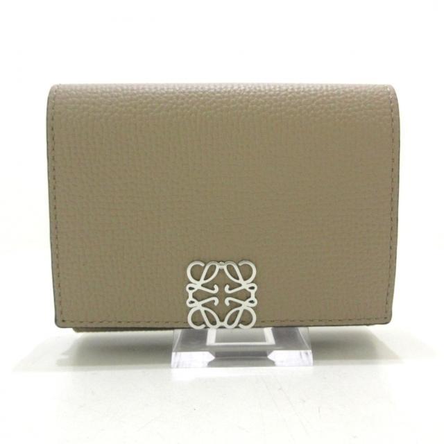 高価値 LOEWE - ロエベ 3つ折り財布美品 - ベージュの通販 by ブラン