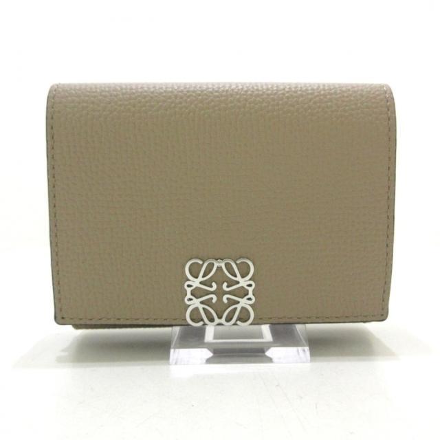 LOEWE(ロエベ)のロエベ 3つ折り財布美品  - ベージュ レディースのファッション小物(財布)の商品写真