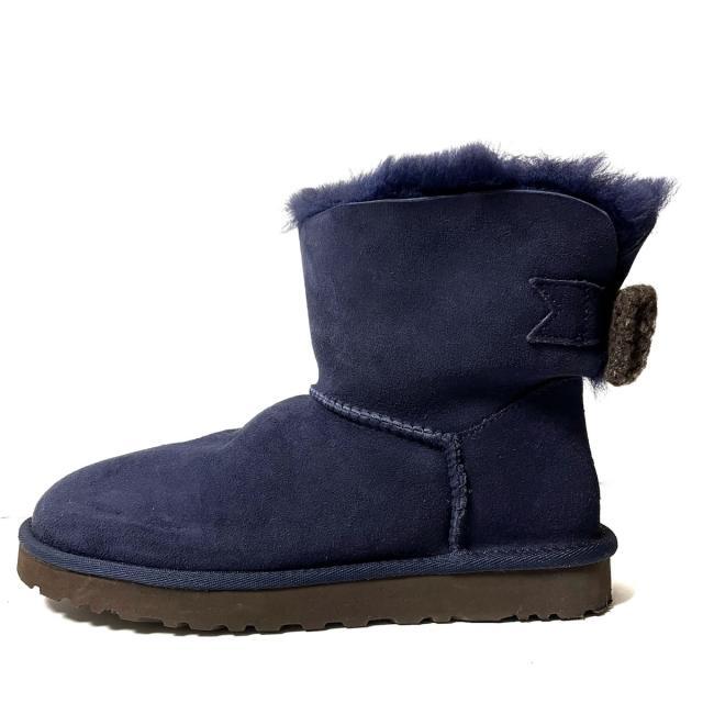 UGG(アグ)のアグ ショートブーツ 24 レディース リボン レディースの靴/シューズ(ブーツ)の商品写真