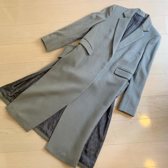 最終値下✨HANAE MORIハナエモリ チェスターコート カシミア100% 超熱