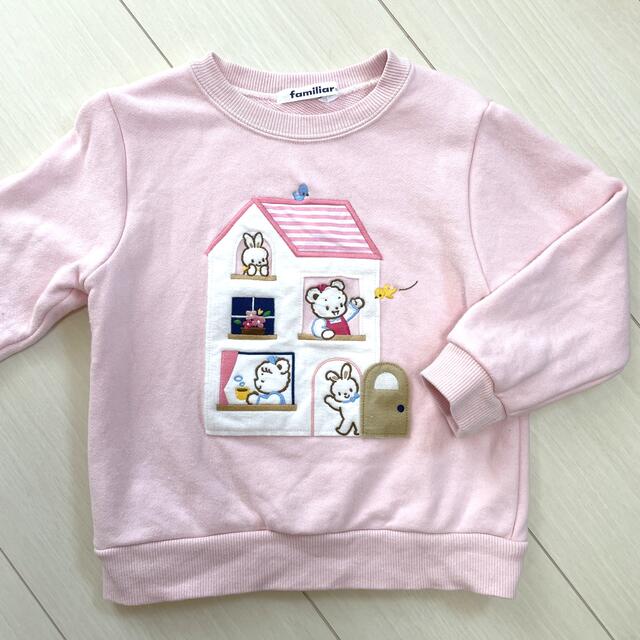 familiar(ファミリア)の【美品】ファミリア　トレーナー♡ キッズ/ベビー/マタニティのキッズ服女の子用(90cm~)(Tシャツ/カットソー)の商品写真