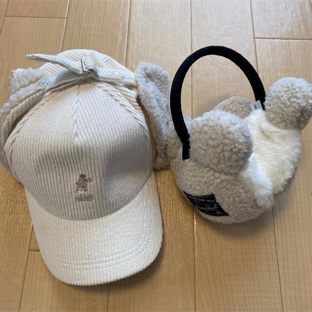 Disney(ディズニー)のミッキー帽子 耳当て レディースの帽子(キャップ)の商品写真