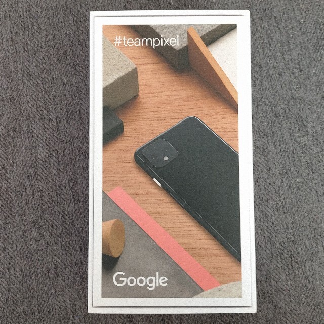 Google Pixel(グーグルピクセル)のGoogle Pixel 4  外箱(SIMピン・ユーザーガイド付属) スマホ/家電/カメラのスマートフォン/携帯電話(その他)の商品写真