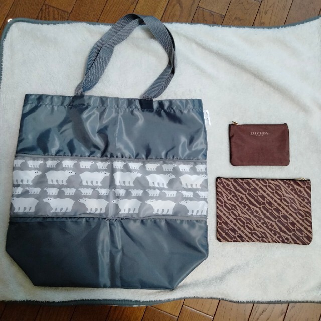 Klippanトートバッグ、Fauchon ポーチ2個 レディースのバッグ(トートバッグ)の商品写真