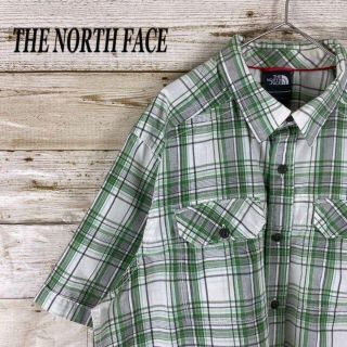 ザノースフェイス(THE NORTH FACE)の《マルチカラー》THE NORTH FACE ザノースフェイス　半袖　緑系　M(シャツ)