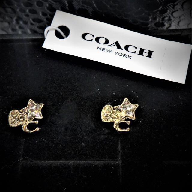 COACH - COACH クリスタル スター ハート シグネチャー クラスター