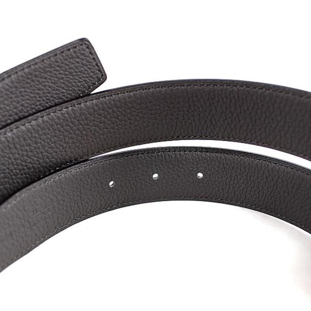 エルメス コンスタンス ベルト グレー ブラック×シルバー金具 105
