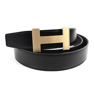 エルメス(Hermes)のエルメス コンスタンス ベルト グレー　ブラック×シルバー金具 105サイズ リ(ベルト)