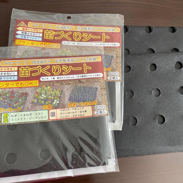 苗づくりシート 60穴2枚入り × 2 ＋外袋なし2枚 インテリア/住まい/日用品のインテリア/住まい/日用品 その他(その他)の商品写真