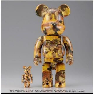 メディコムトイ(MEDICOM TOY)のBE@RBRICK 狩野永徳「唐獅子図屏風」 100% ＆ 400%(ぬいぐるみ/人形)